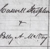 Marriage License- Caswell Striplin & Polly McVey. Illinois. June 1845 Marriage License- Caswell Striplin & Polly McVey. Illinois. June 1845